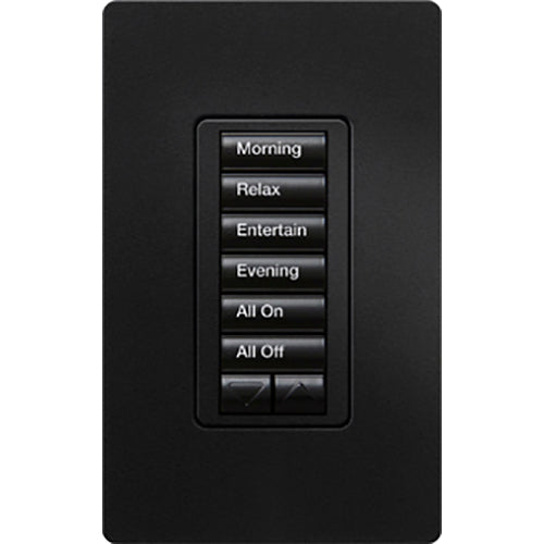 Lutron RadioRA 2 seeTouch Wall Mount Designer Keypad, 6 Button with Raise/Lower