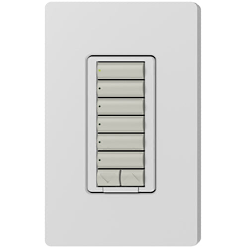 Lutron RadioRA 2 seeTouch Wall Mount Designer Keypad, 6 Button with Raise/Lower