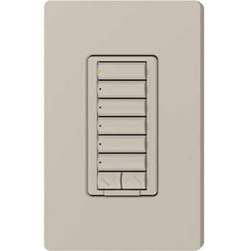 Lutron RadioRA 2 seeTouch Wall Mount Designer Keypad, 6 Button with Raise/Lower