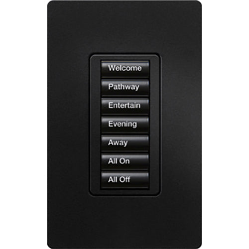 Lutron RadioRA 2 seeTouch Wall Mount Designer Keypad, 7 Button Keypad