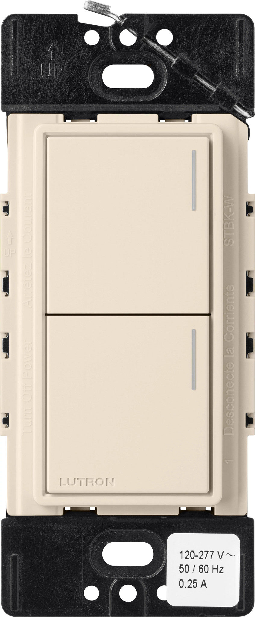 Lutron RadioRA 3 Sunnata RF Hybrid 2-Button Keypad