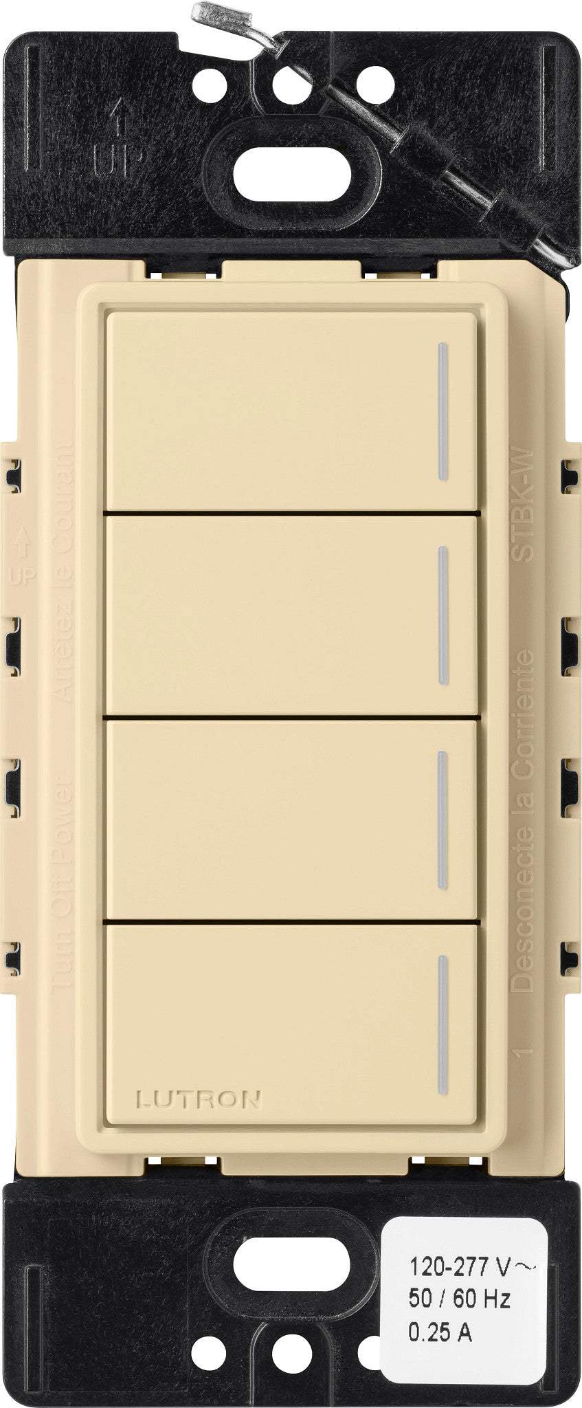 Lutron RadioRA 3 Sunnata RF Hybrid 4-Button Keypad