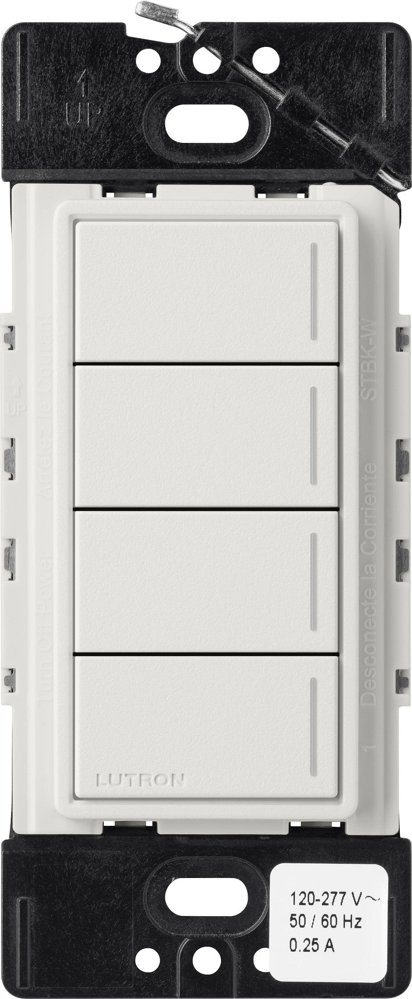 Lutron RadioRA 3 Sunnata RF Hybrid 4-Button Keypad