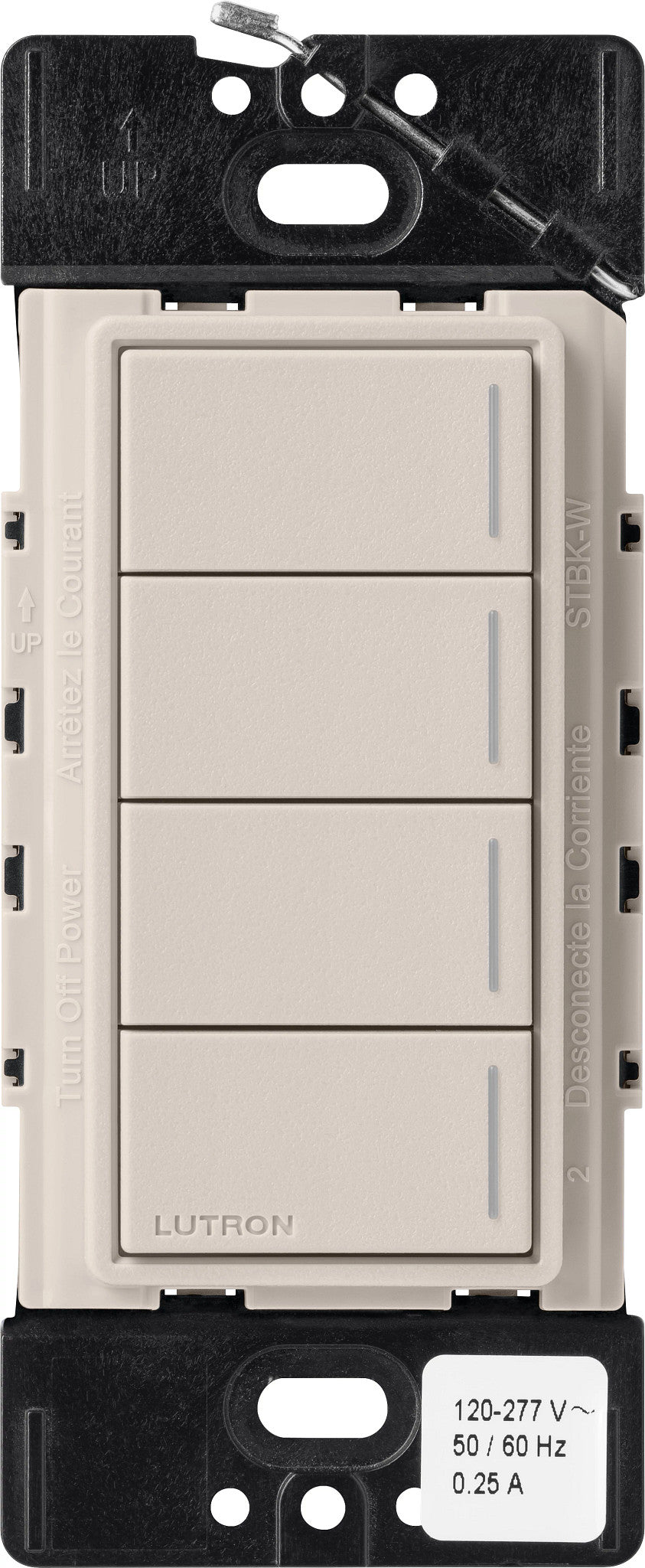 Lutron RadioRA 3 Sunnata RF Hybrid 4-Button Keypad