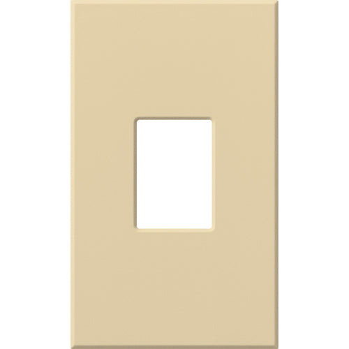 Single-gang VWP Series WallPlate for Vareo, Nova T and GRAFIK Eye Wallstation, One-gang for 1 dimmer or switch in ivory