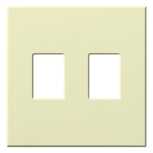 Single-gang VWP Series WallPlate for Vareo, Nova T and GRAFIK Eye Wallstation, Two-gang for 2 dimmers or switches