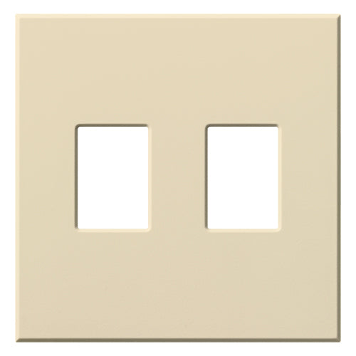 Single-gang VWP Series WallPlate for Vareo, Nova T and GRAFIK Eye Wallstation, Two-gang for 2 dimmers or switches