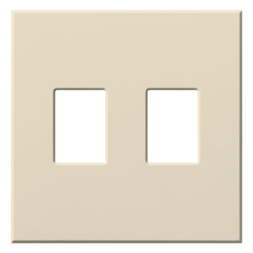 Single-gang VWP Series WallPlate for Vareo, Nova T and GRAFIK Eye Wallstation, Two-gang for 2 dimmers or switches