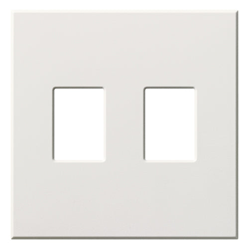 Single-gang VWP Series WallPlate for Vareo, Nova T and GRAFIK Eye Wallstation, Two-gang for 2 dimmers or switches