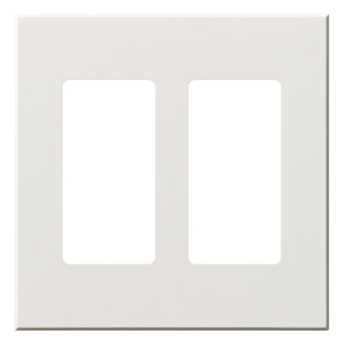 Multigang VWP Series Wallplate for Vareo, Nova T and GRAFIK Eye Wallstation, Two-gang for 2 accessories