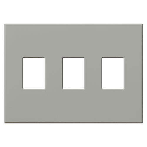 Multigang VWP Series Wallplate for Vareo, Nova T and GRAFIK Eye Wallstation, Three-gang for 3 dimmers or switches