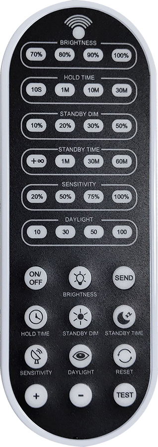 Area Lights, Remote Control for Dimmable Microwave Sensor
