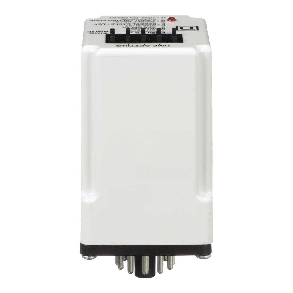 Timing Relay, Type JCK, plug In, multifunction, programmable, 0.5 second to 999 hours, 10A, 240 VAC, 12 VDC