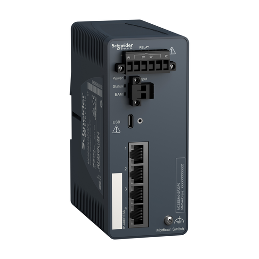 Modicon Managed Switch - 4 ports for copper