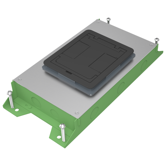 RFBA 2-Gang Shallow Floor Box - On Grade