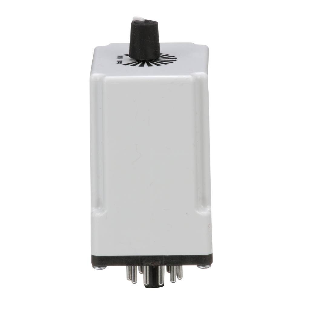 Timing Relay, Type JCK, plug In, off delay, adjustable time, 0.6 to 60 seconds, 10A, 240 VAC, 120 VAC/110 VDC