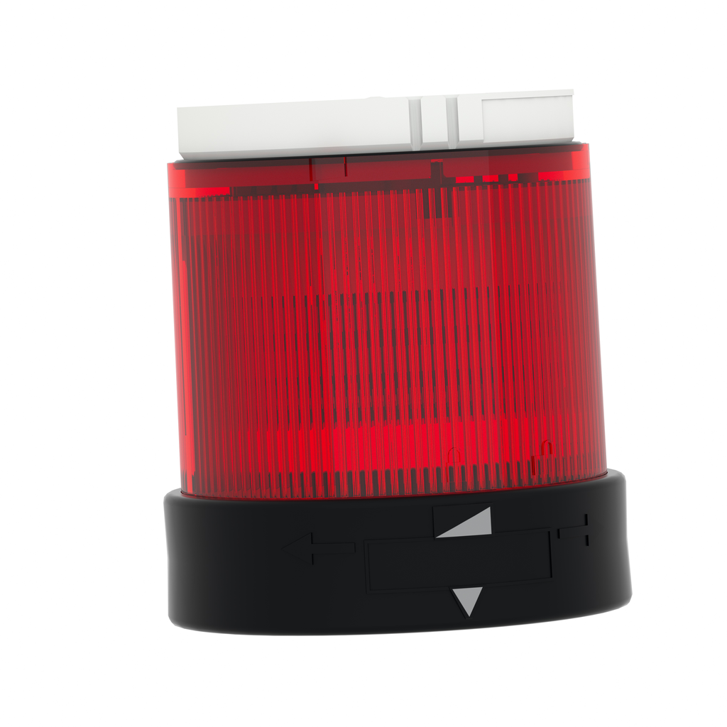 Indicator bank, Harmony XVB, illuminated unit, plastic, red, 70mm, steady, integral LED, 24V AC/DC