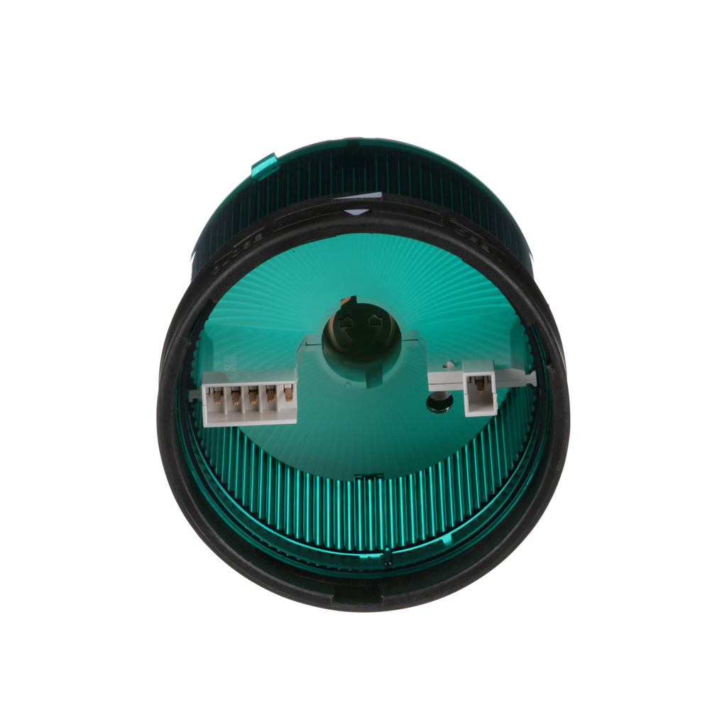 Indicating Bank, 70mm, illuminated lens unit, green, steady on, 10 W, 250 VAC/DC