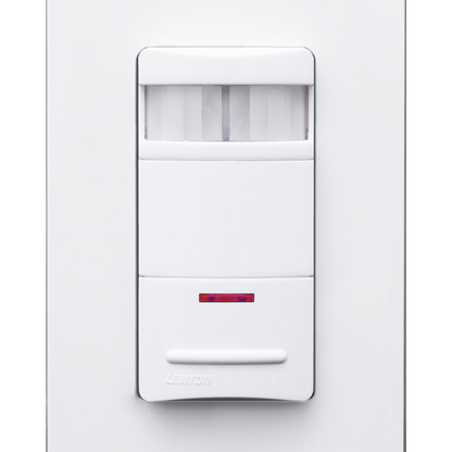 Occupancy Sensor, PIR, Wall Switch, 2100SF, 120-277V, White, Decora