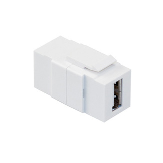 USB Feedthrough QuickPort Connector, White Housing