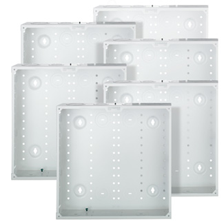 14" Structured Media Enclosure, Enclosure Only, Metal, 6 Pack, White