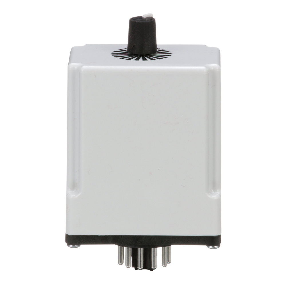 Timing Relay, Type JCK, plug In, off delay, adjustable time, 0.6 to 60 seconds, 10A, 240 VAC, 120 VAC/110 VDC