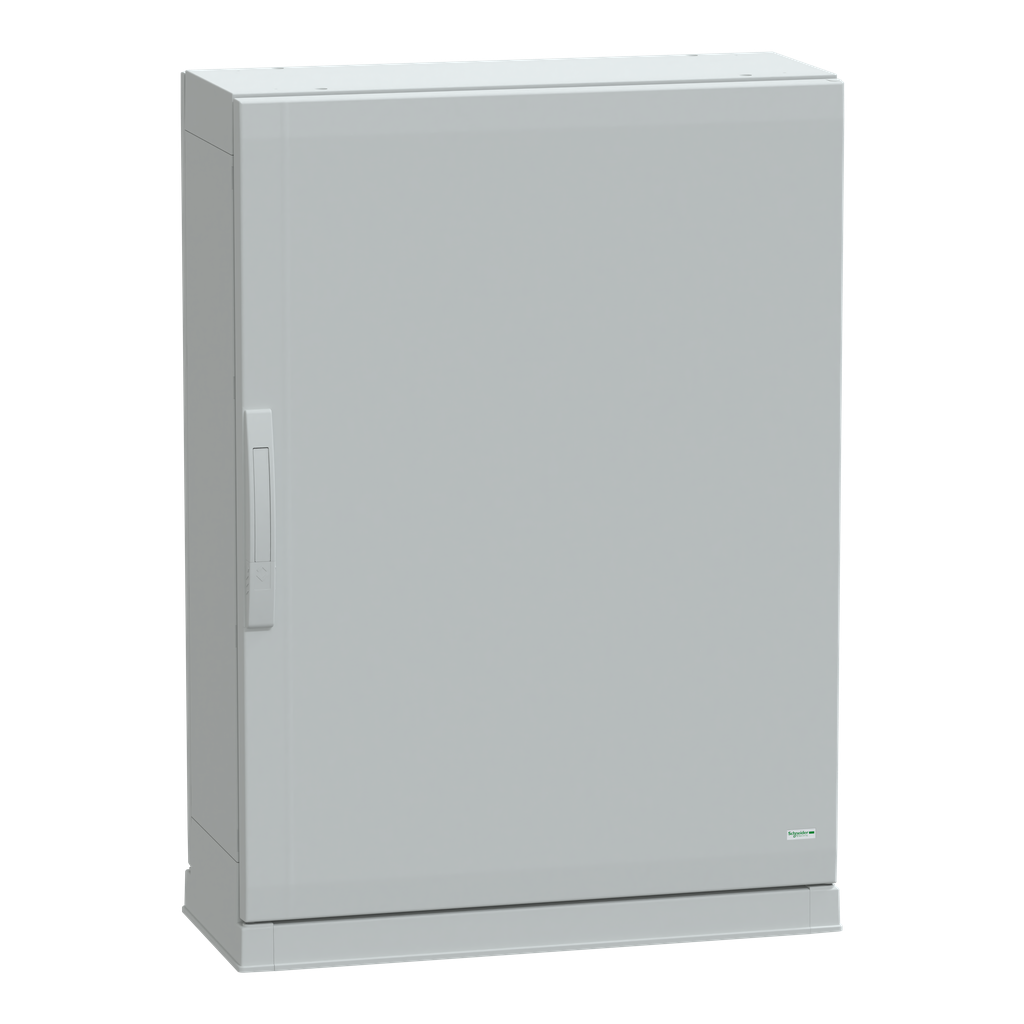 Floor standing polyester enclosure, Thalassa PLA, plain door, open bottom, 1000x750x320mm, IP54, IK10