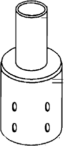 Poles, Pole Adaptor For 2 3/8 Inches Tenon To 3 Inches Round Pole