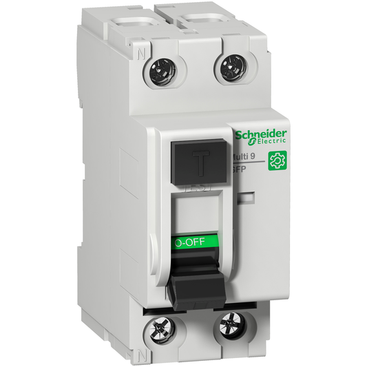 Residual current circuit breaker (RCCB), Multi9 GFP, 2P, 40A, A-SI type, 30mA