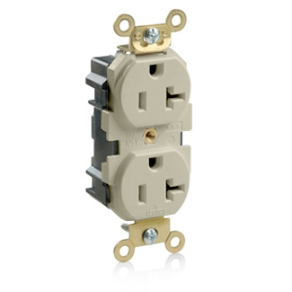 Lev-Lok Duplex Receptacle