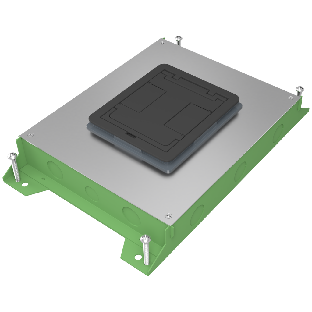 RFBA 4-Gang Shallow Floor Box - On Grade