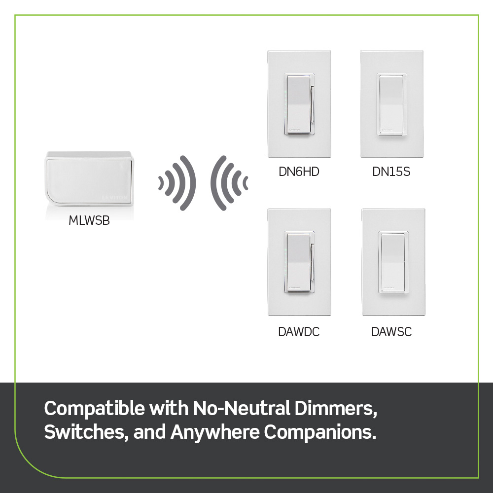 Wi-Fi Bridge for No-Neutral Decora Smart Dimmer and Switch (DN6HD and DN15S), Wire-Free 3-Way