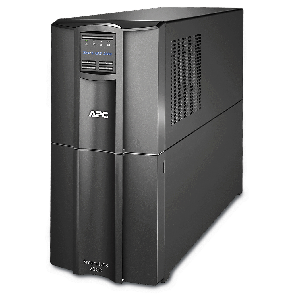 APC Smart-UPS, Line Interactive, 2200VA, Tower, 120V, 8x NEMA 5-15R+2x NEMA 5-20R outlets, SmartSlot, AVR, LCD, TAA