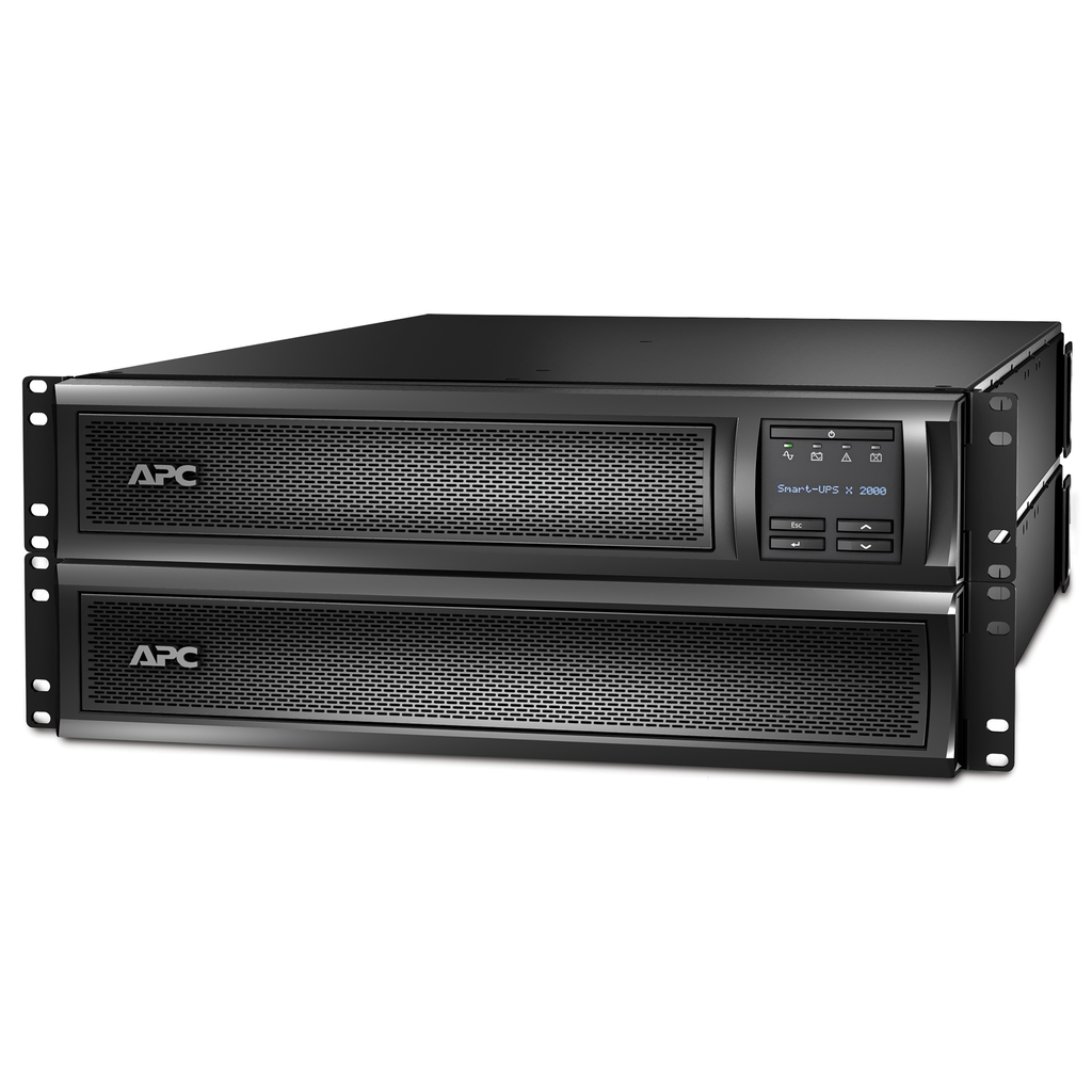 APC Smart-UPS X, Line Interactive, 2000VA, Rack/tower convertible 2U, 100V-127V, 3x 5-15R+3x 5-20R+1x L5-20R NEMA, NMC, Extended runtime