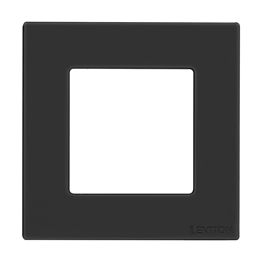 Decora Low Voltage, 1 gang Wallplate, Black