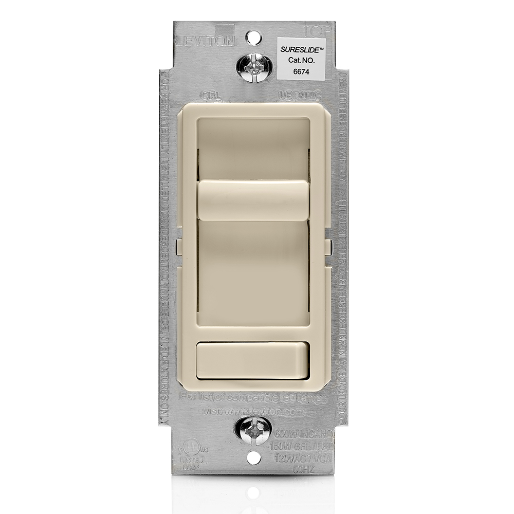 SureSlide Dimmer Switch for Dimmable LED, Halogen and Incandescent Bulbs