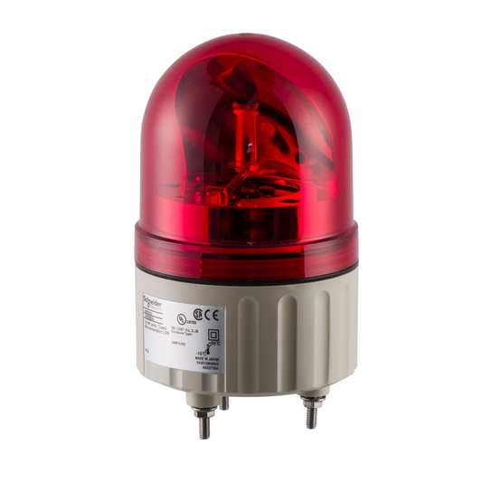 Rotating beacon, Harmony XVR, 84mm, red, without buzzer, 24V AC DC