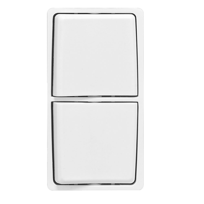 RENU Combination Switch Color Change Faceplate, White on White Leviton Renu Color Change Kit RK634-CA for Renu Combination Switches, in White on White