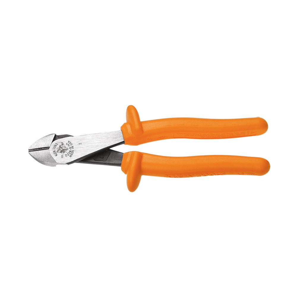 Diagonal Cutting Pliers, Insulated, Heavy-Duty, Angled Head, 8-Inch