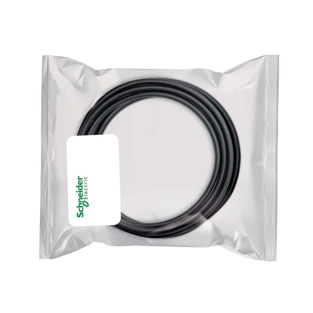 TM7 daisy chain bus cable - angled - M12B male-female - 0.3m