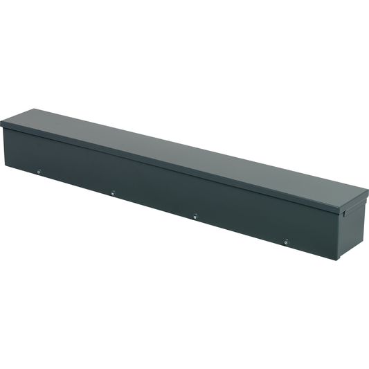 Wireway, Square-Duct, raintight trough, 6 inch by 6 inch, 4 feet long, NEMA 3R