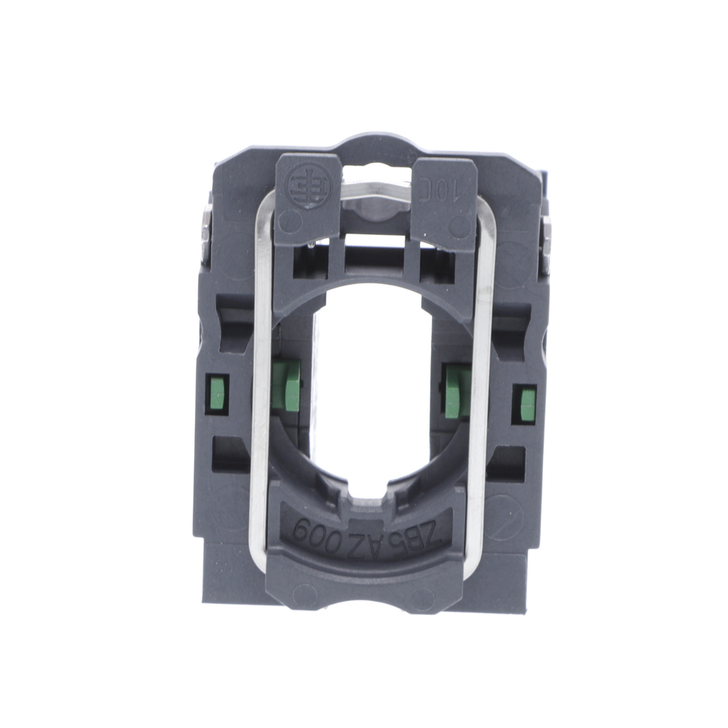 Single contact block with body fixing collar, Harmony XB5, plastic, screw clamp terminal, 2NO