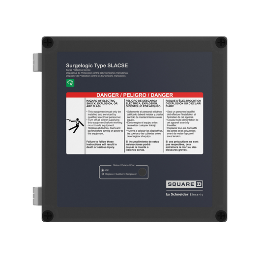 Surge protection device, Surgelogic, SLACSE, 15A, 120V, 39kA, surface mount, hybrid