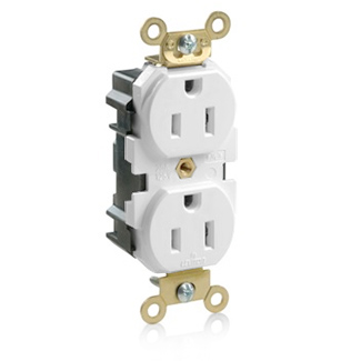 Lev-Lok Duplex Receptacle