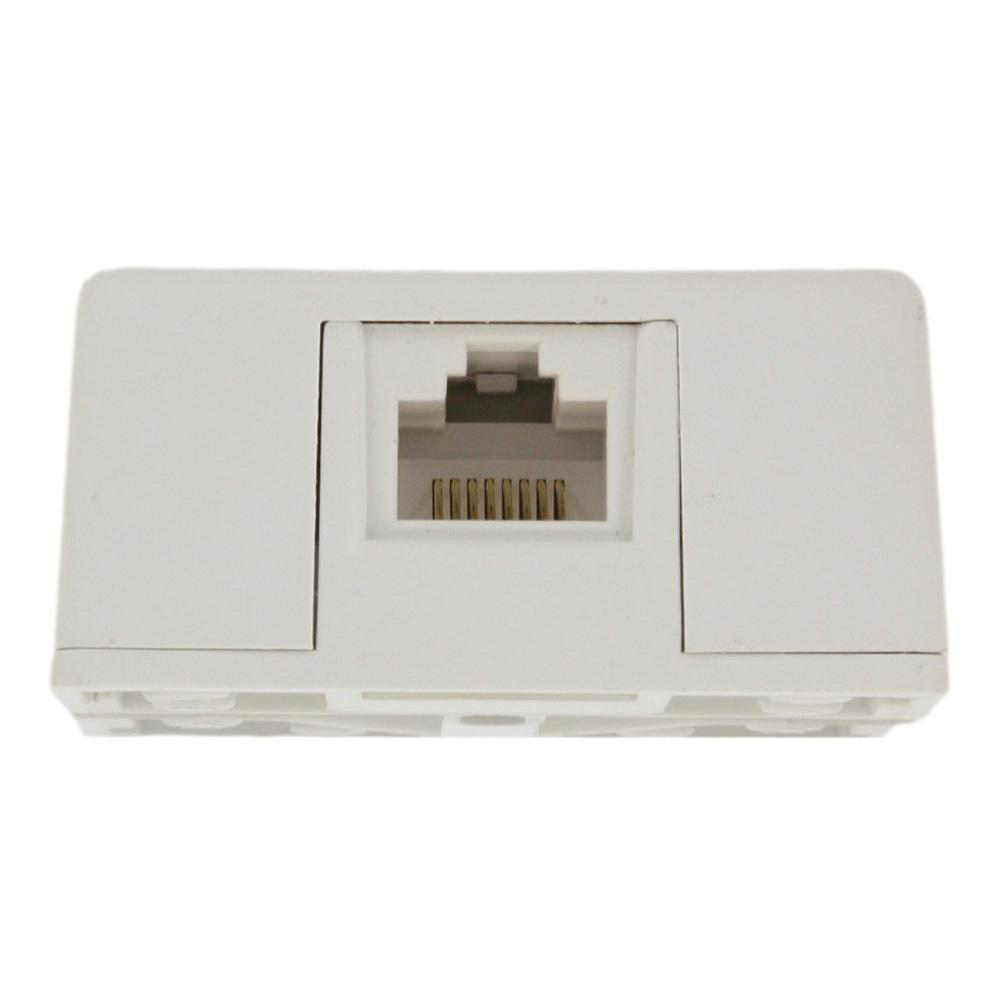 Surface Mount Jack, 8P8C, Screw Terminal, White