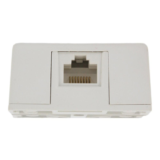 Surface Mount Jack, 8P8C, Screw Terminal, White