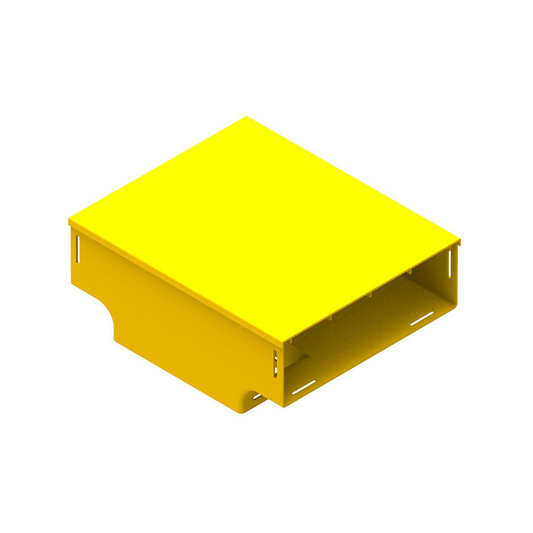 4x12 Vertical Tee with Cover, Yellow