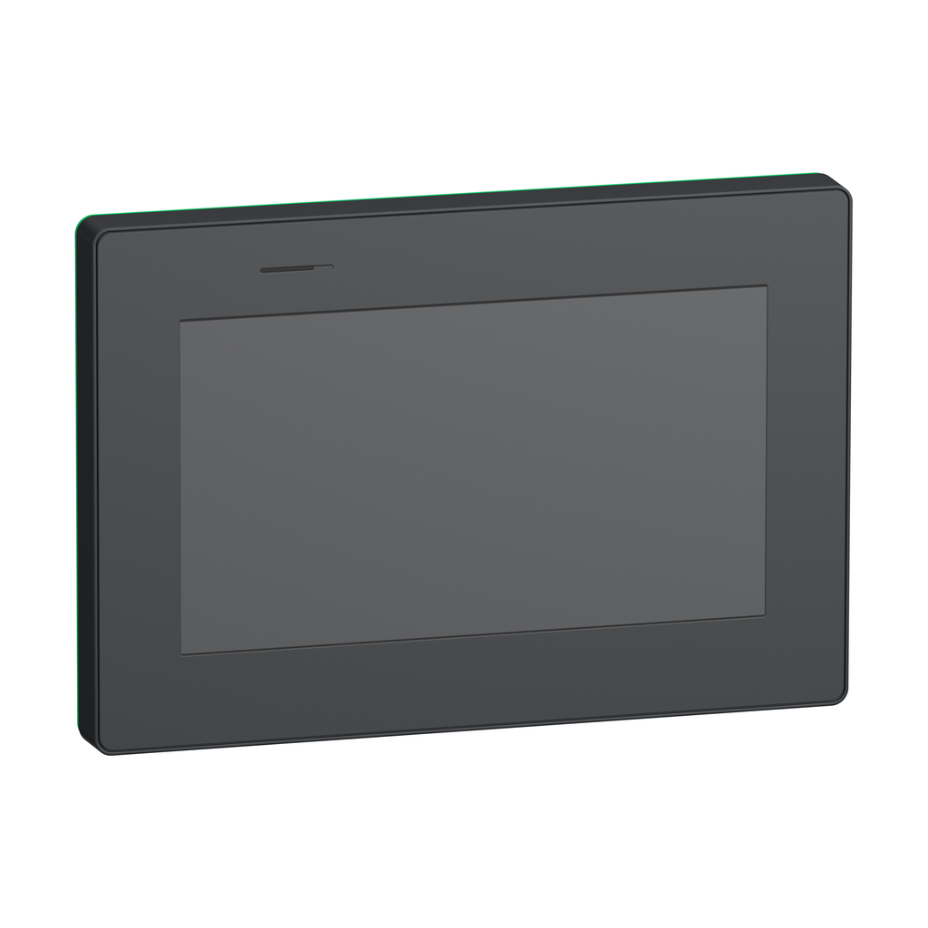 Touch panel display, Harmony ST6, 7"W display, 1COM, 2Ethernet, USB host&device, 24 VDC, no Logo on front display