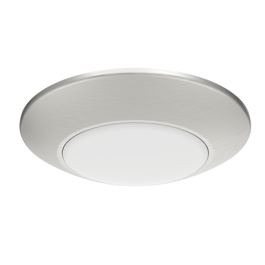 Surface & Flush Mounts, 750 lumens, DSK34, 4 Inch round, 12W, 90CRI 3000K, 120V, brushed nickel, smooth