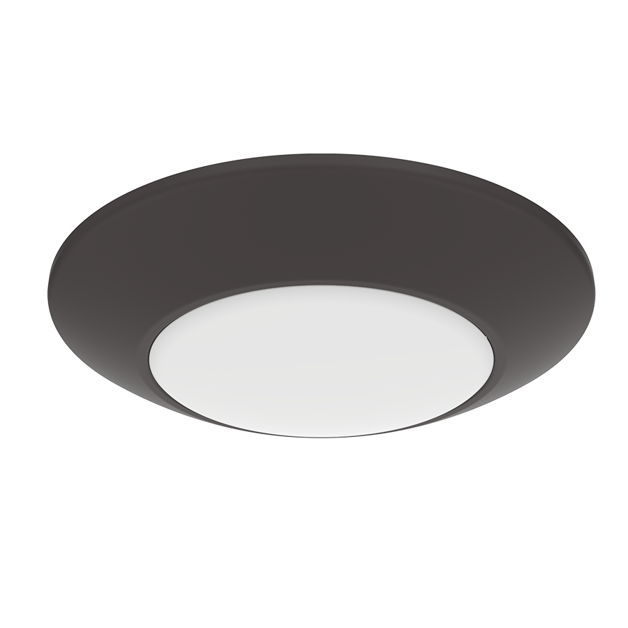 Surface & Flush Mounts, 750 lumens, DSK34, 4 Inch round, 12W, 90CRI 3000K, 120V, bronze, smooth